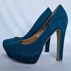 Teal Skyscraper Heels - Steve Madden